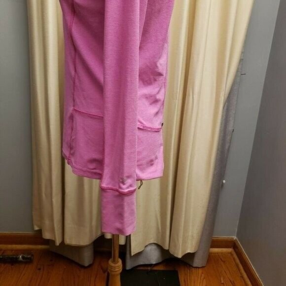 C9 Champion Heather Pink 1/4 Zip Semi Fitted Jacket Long Sleeve Thumb Hole Small - Picture 4 of 10